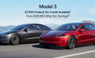 特斯拉Model 3长续航后驱版降价后售价25.95万