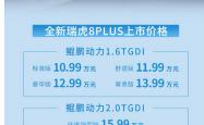 奇瑞全新瑞虎8将11月10日上市 提供双外观设计