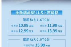 奇瑞全新瑞虎8将11月10日上市 提供双外观设计